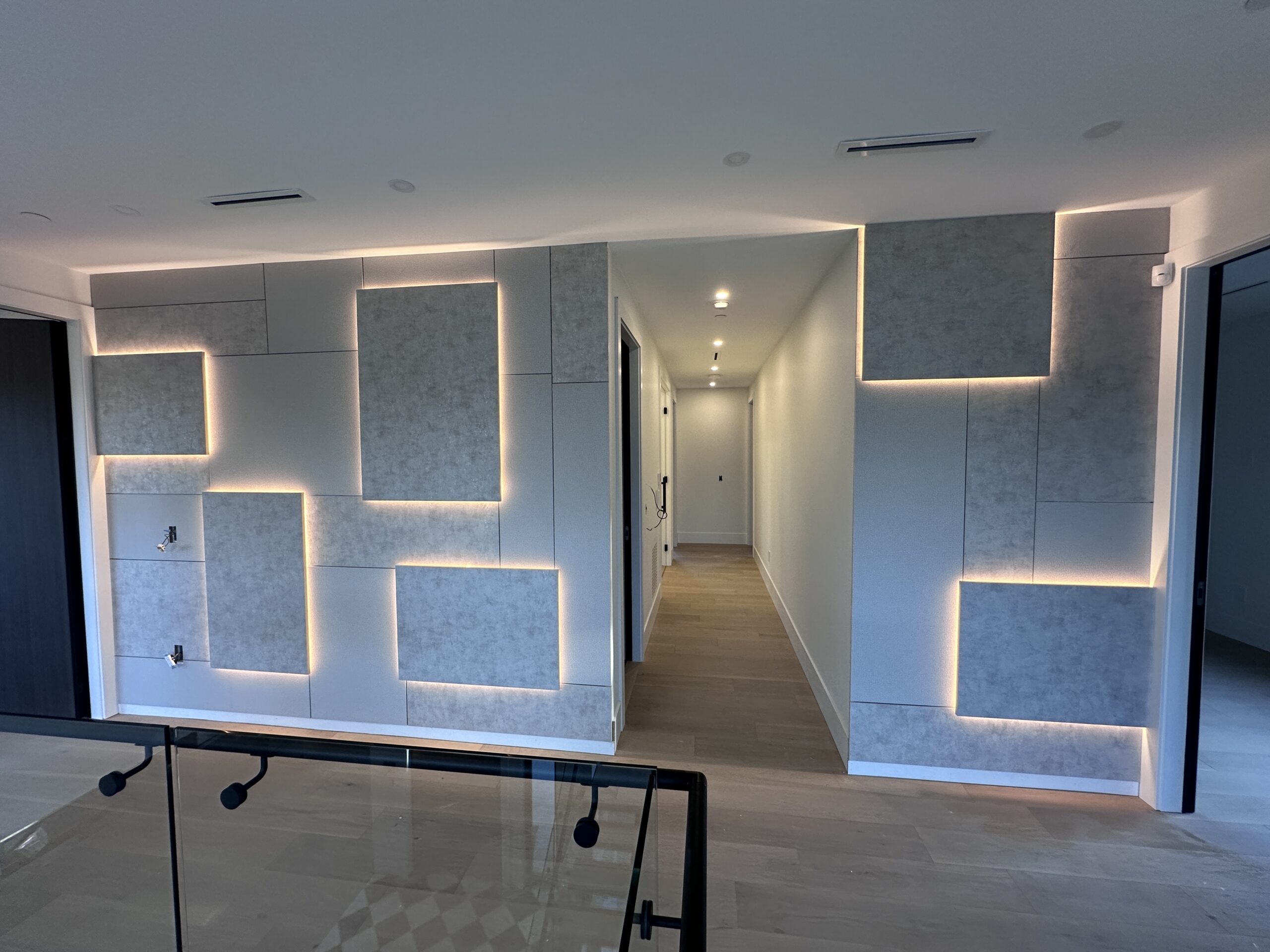 Professional wallpaper installation detail in Green Valley